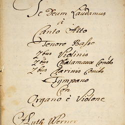 C 4, G.J. Werner, Te Deum laudamus, Titelblatt-1.jpg