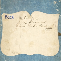 B 228, J.v. Blumenthal, Cor sincerum amore plenum, Titelblatt-1.jpg