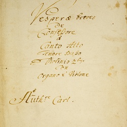 G 21, A. Carl, Vesperae de Confessore, Titelblatt-1.jpg