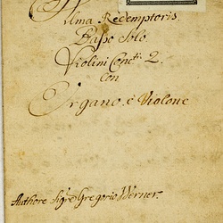 H 14, G.J. Werner, Alma redemptoris mater, Titelblatt-1.jpg