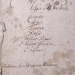 A 72, G.J. Werner, Missa, Titelblatt-1.jpg