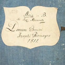 B 229, V.J. Morawetz, Alterne rex altissime, Titelblatt-1.jpg