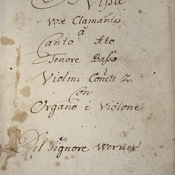 A 94, G.J. Werner, Missa Vox clamantis, Titelblatt-1.jpg