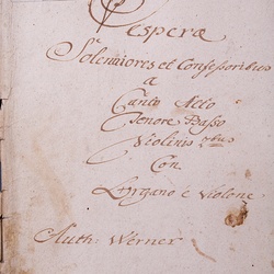 G 75, G.J. Werner, Vesperae, Titelblatt-1.jpg