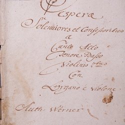 G 75, G.J. Werner, Vesperae, Titelblatt-1.jpg