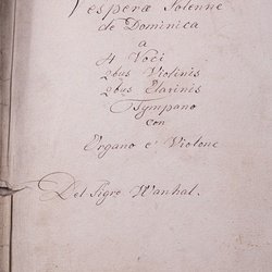 G 72, J.B. Wanhal, Vesperae, Titelblatt-1.jpg