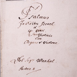 G 86, J.B. Wanhal, Psalm, Titelblatt-1.jpg