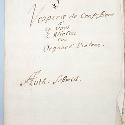 G 49, F. Schmidt, Vesperae de Confessore, Titelblatt-1.jpg