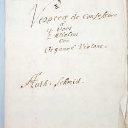 G 49, F. Schmidt, Vesperae de Confessore, Titelblatt-1.jpg