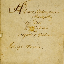 H 6, G.J. Werner, Alma redemptoris mater, Titelblatt-1.jpg