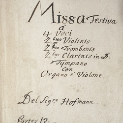 A 104, L. Hoffmann, Missa festiva, Titelblatt-1.jpg