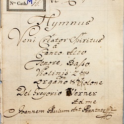 M 16, G.J. Werner, Veni creator Spiritus, Titelblatt-1.jpg